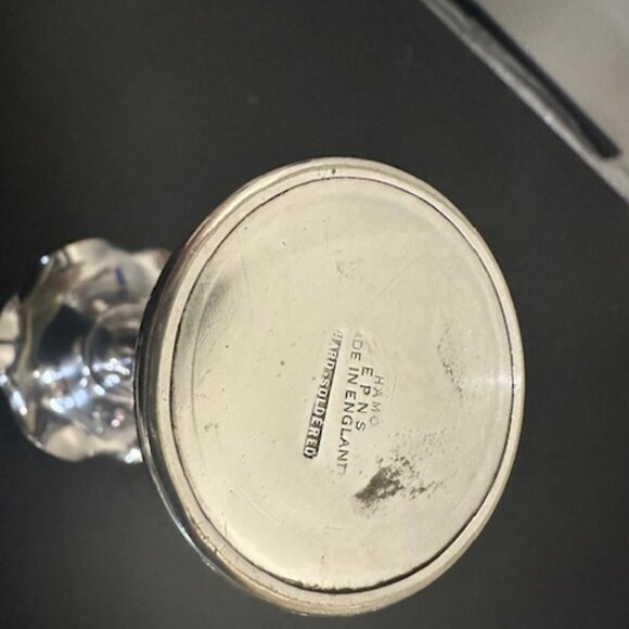 Vintage Pair of Silver Plated Candleholders – Marked with HAMO E.P.N.S. ENGLAND - Picture 3 of 4